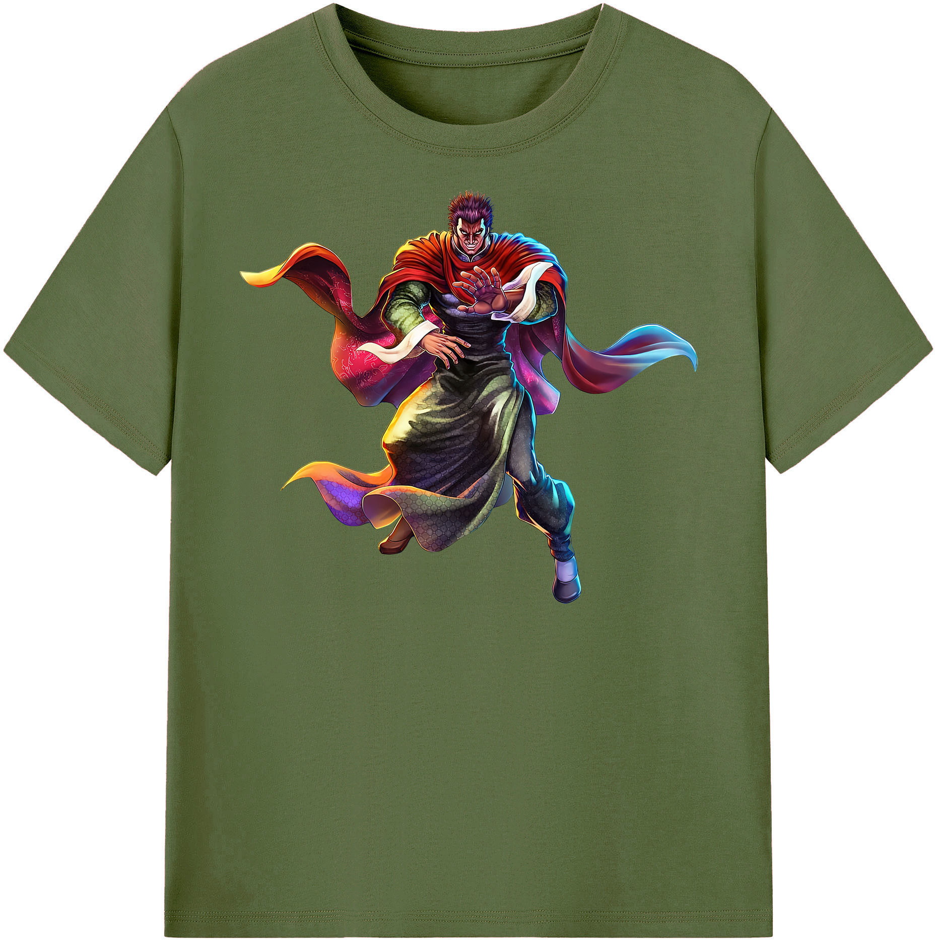 （画像用） 北斗の拳 Fist of the North Star 綿100％半袖Tシャツ（フロントプリント）